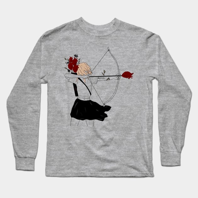 Anatomy Art Long Sleeve T-Shirt by Carries Design 